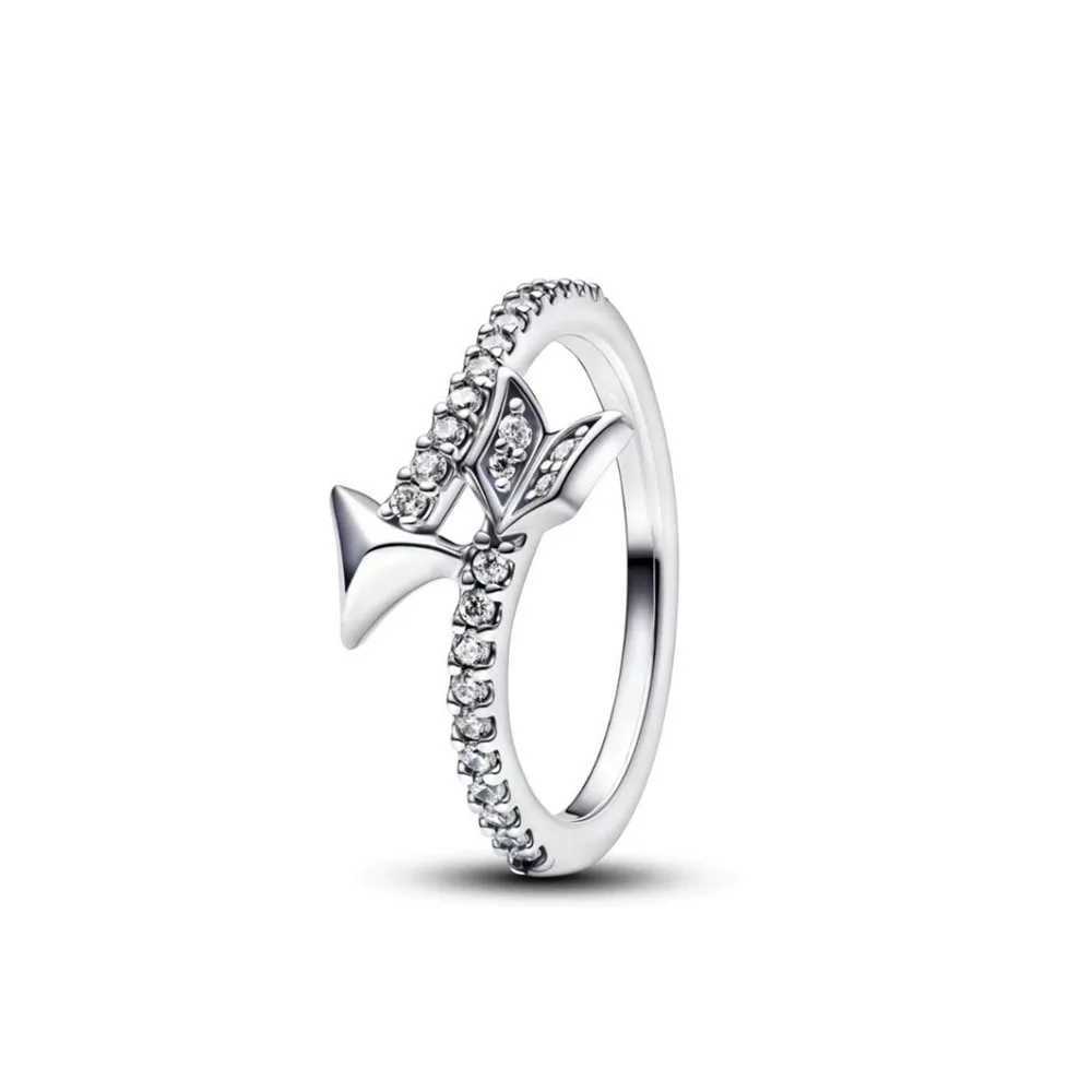 Mothers Day Bow Stone Daisy Size 6 7 8 9 Red Pink Stone Ring Rings For Women Men 925 Sterling Silver Jewelry Wedding Fine XJ250606