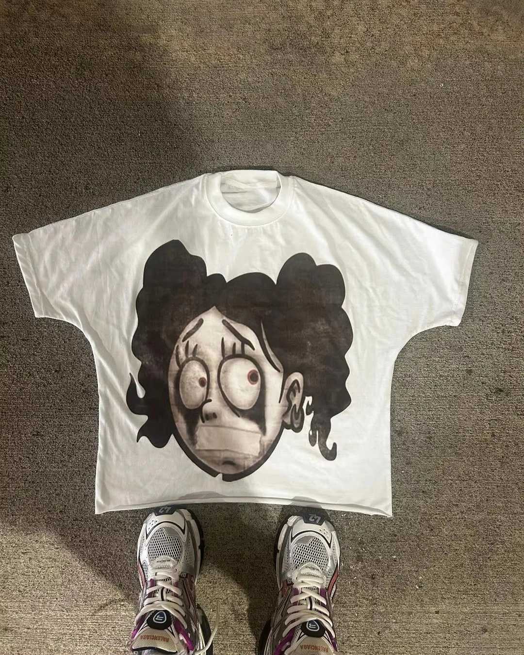 Strtwear T Shirt Y2K Hip Hop Gothic Graphic Print Oversized TShirt Men Women New Harajuku Round Neck Cotton Short Sleeve Tops X250607