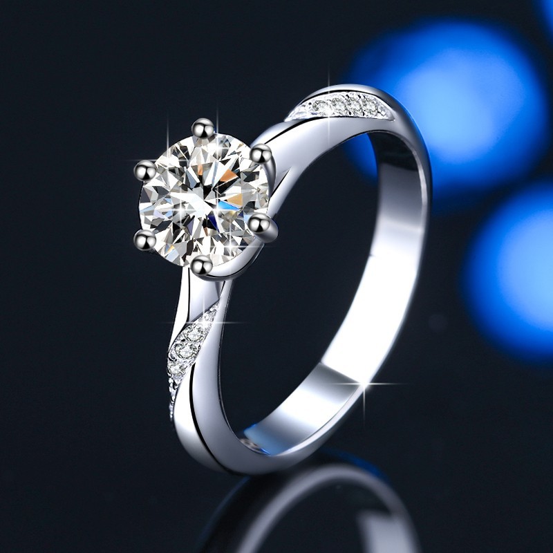 Chic Alternative Bridal Set Three Stone Solitaire Style, Crafted from Premium Grade Hypoallergenic Metal