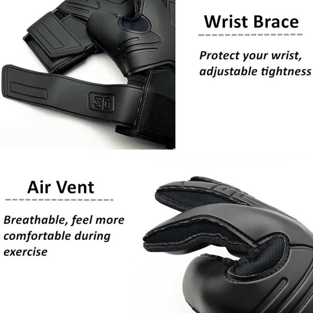 Soccer Goalkeeper Gloves Football Goalkeeper Gloves Breathable Football Goalie Gloves Adjustable Wrist for Finger Protection XJ250606