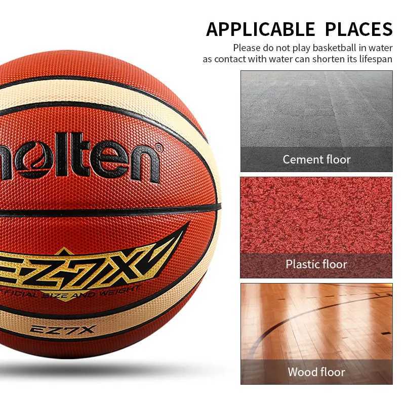 Molten Basketball Official Certification Size 7/6/5 PU Material Competition High Quality Men Women Outdoor Indoor Match Ball XJ250606