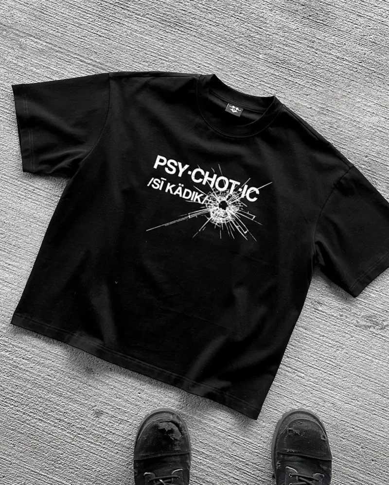 American High Street Letter Print Short Sleeve T-shirt Men Y2k New Fashion Retro Casual Top Gothic Hip Hop Harajuku Couple Shirt W250607