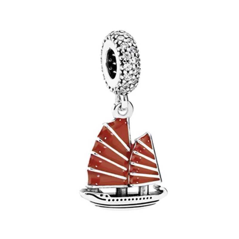 Hot Sale Red Charm Canada Red Mle MotorcycleCoffee Pot Dangle Bead Fit Original European Silver 925 Bracelet DIY JewelryXJ250607