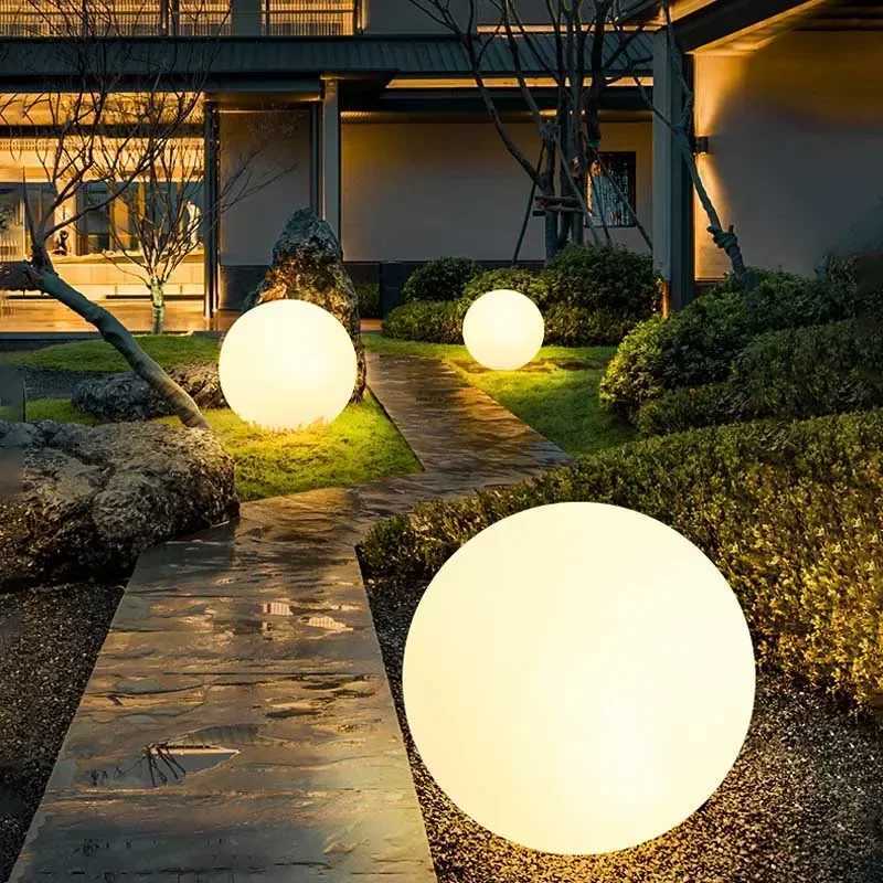 LED Ball Light Solar Lamp Outdoor Lawn Lamp USB Charging Luminous Ball Pool Bedroom Table Party Garden Lighting Remote Control W250607