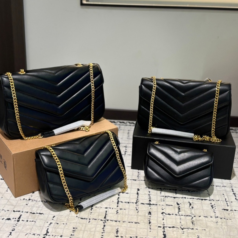 Top Designer Bag Women LouLou Chain leather Crossbody Shoulder Bag sleek design Messenger Handbag Lady Tote Luxury Purses Wallet