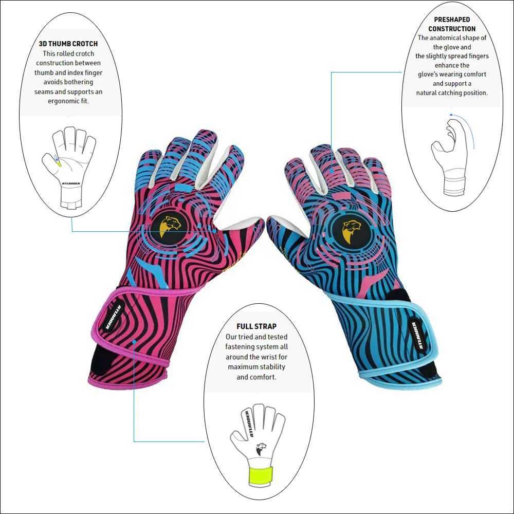 Professional Football Goalkeeper Gloves for Kids and Adults Thickened Latex Protection Non-Slip Soccer Goalie Gloves XJ250606