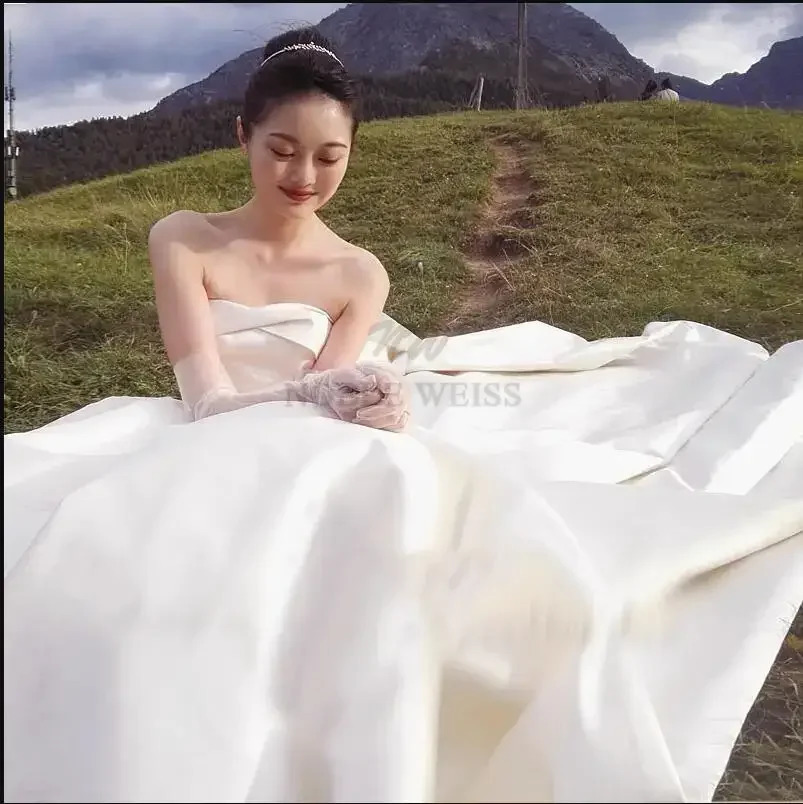 Long Tulle Bridal Dress Gloves Simple Five Finger One Pair Bride Glove See Through Wedding Gloves Customized 250603