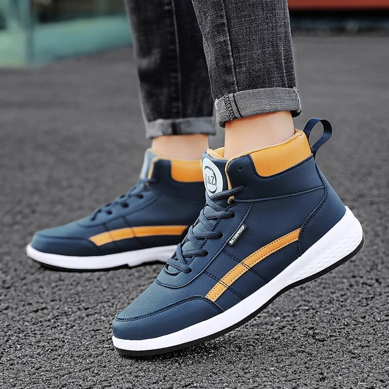 Ddmyoutdoor Men S Autumn Lightweight Lace Up New Board Shoes Soft Sole Casual Vulcanized Sneakers Short Boots Big Size Hot Selling Outdoor Shoes
