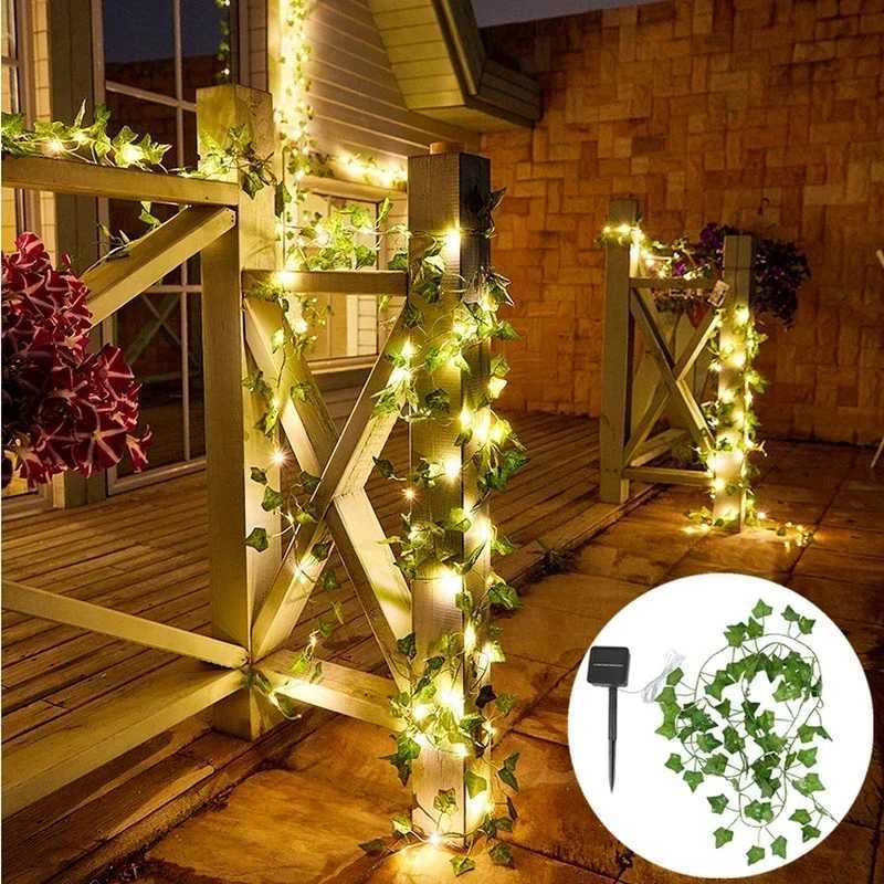 Solar Lights Maple Leaf Fairy Lights 10m /5M/2M 50 LED Waterproof Outdoor Garland Solar Lamp Christmas for Garden Decoration. W250607