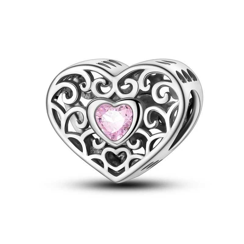 Sweet 925 Sterling Silver You Mom Entwined Infinite Hearts Charm Fit Original Bracelet for Women Necklace Fine Jewelry XJ250607