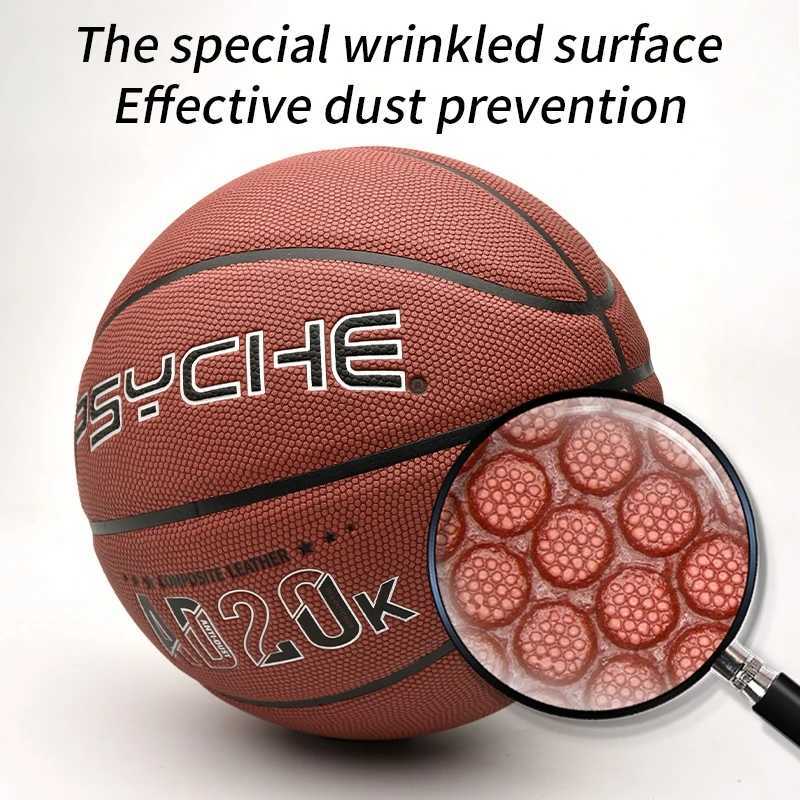 PSYCHE Size 7 Wear-Resistant Anti-Slip Basketball PU Material Outdoor/Indoor Professional Basketball Ball StreetballXJ250606