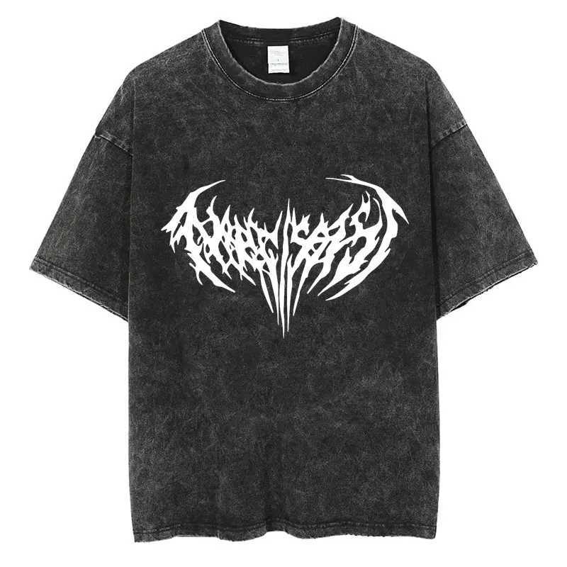 Rapper Carti MUsic Album Die Lit Washed T-shirt Men Women Hip Hop Popular Tees Fashion Gothic T-shirts Cotton Streetwear W250607