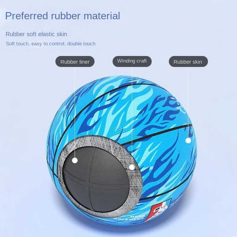 2023 New Children No. 3 No. 5 7 Rubber Basketball Adult Training PVC Anti-Slip Wear Indoor and Outdoor PU Basketball XJ250606