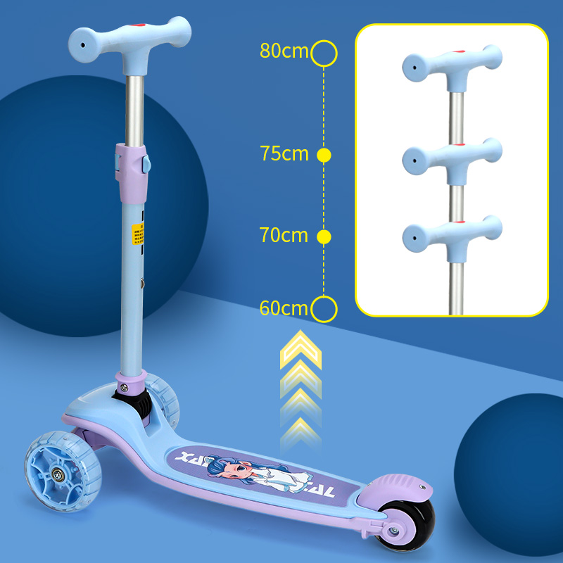 Child-Friendly Foldable Scooter: Wide Pedals for Enhanced Stability and Super Strong Load Capacity