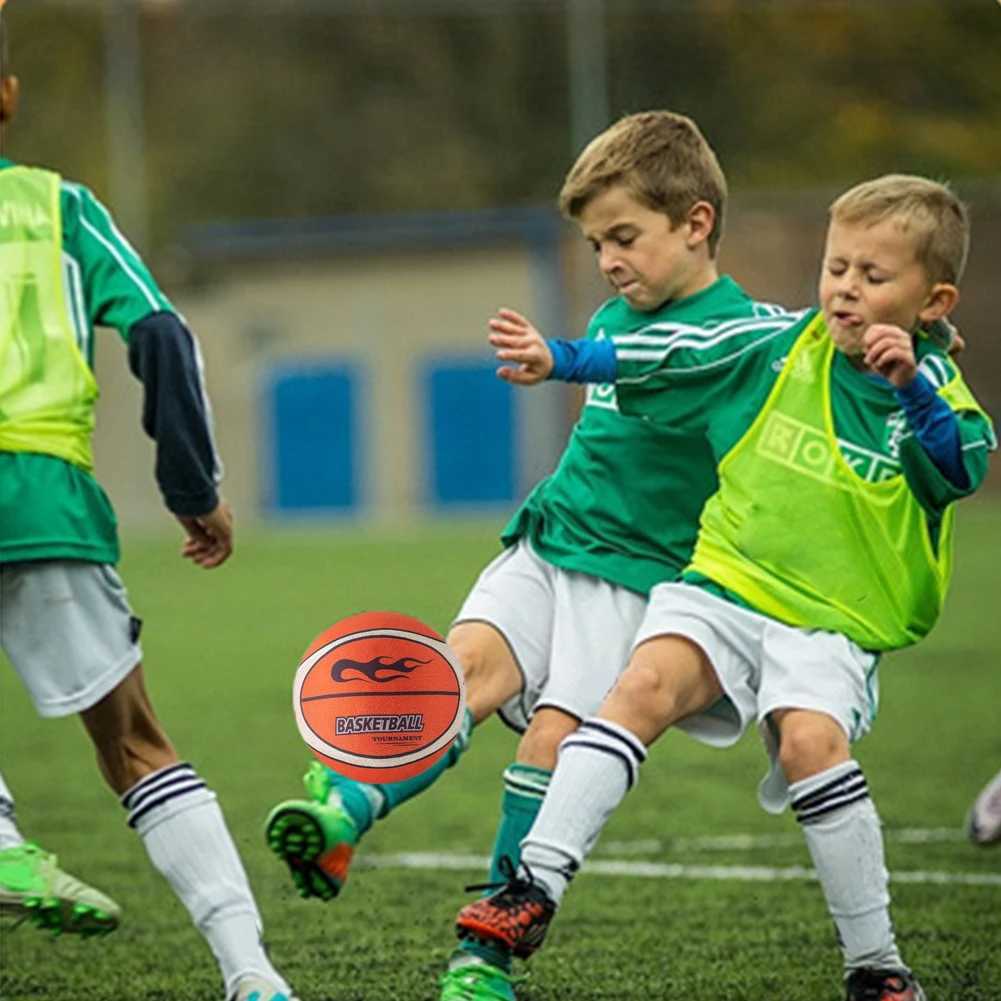 18/21/24cm Silent Basketball High-Resilience Air Bounce Basketball Size 3/5/7 No Noise Basketball Indoor Sports XJ250606