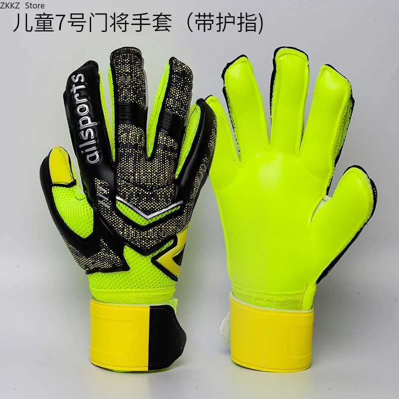 4MM Latex Goalkeeper Gloves Finger Protection Thickened Soccer Goalie Gloves Professional Football Goalkeeper Gloves XJ250606