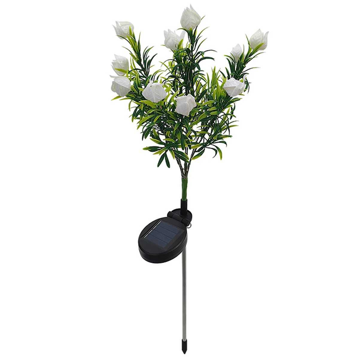 Solar LED Lights Gardenias Flower Lawn Lamp IP65 Outdoor Waterproof For Yard Patio Courtyard Garden Ambiance Ornamental LightsXJ250606