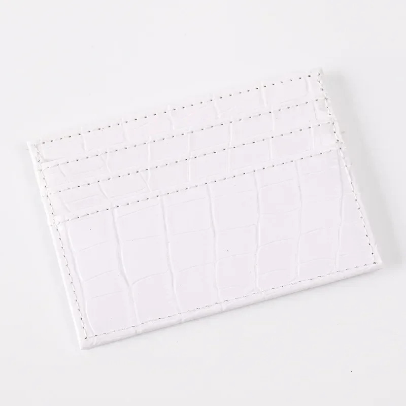 Slim Women Card Holder Wallet Pu Leather Thin Womens Business Credit Card Case Bag Student Id Bus Card Cover Purse 250605