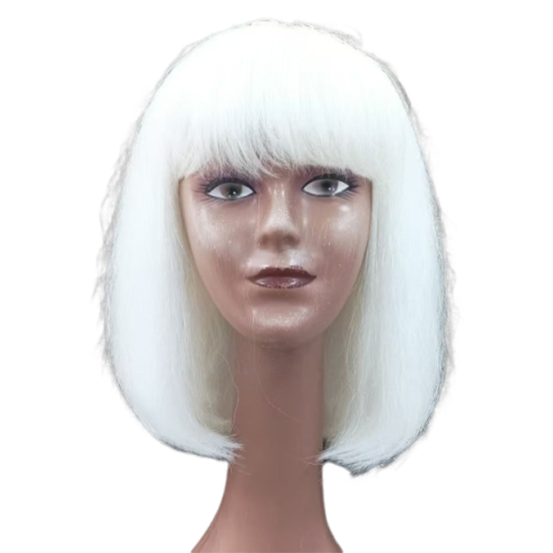 Short straight hair women's wig, high-quality wig