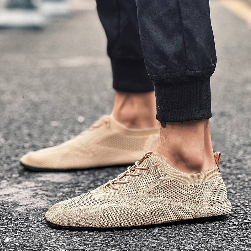 Ddmyoutdoor MAEDEF Mens Mesh Flats Fashion High Quality Walking Men Breathable Indoor Home Slippers Non Slip Casual S Shoes Outdoor Shoes