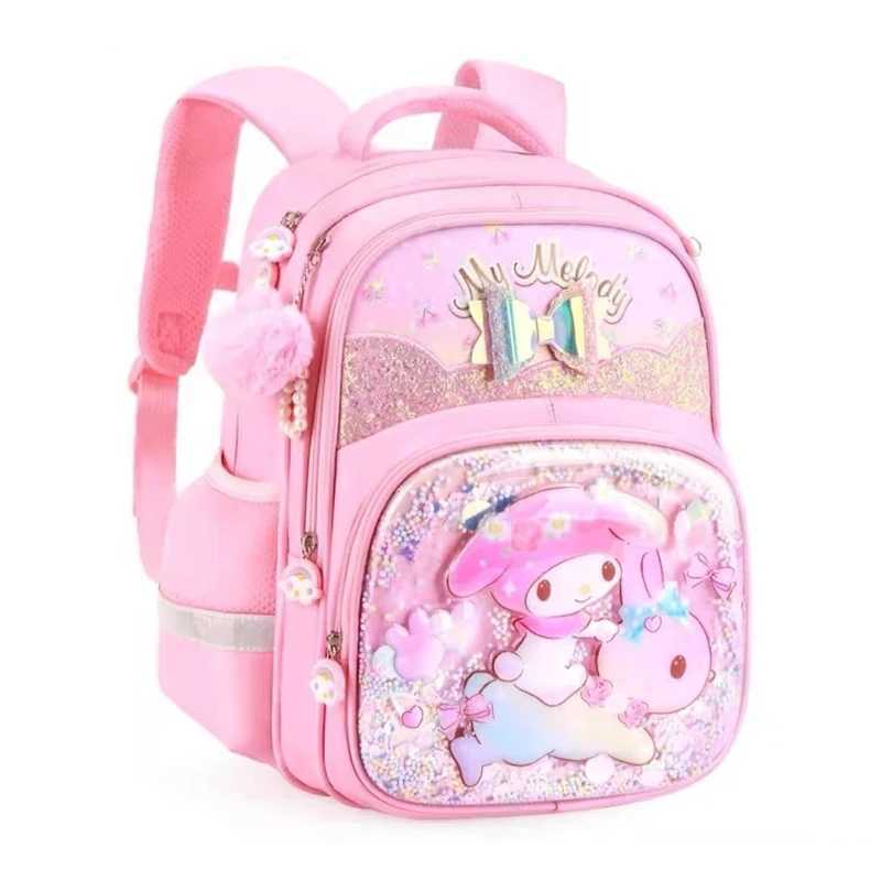 Sanrioed Cinnamoroll Kuromi My Melody Hello Kitty Anime Backpack Cute Schoolbags Cartoon Shoulder Bag Birthday Gift for Friend w250624
