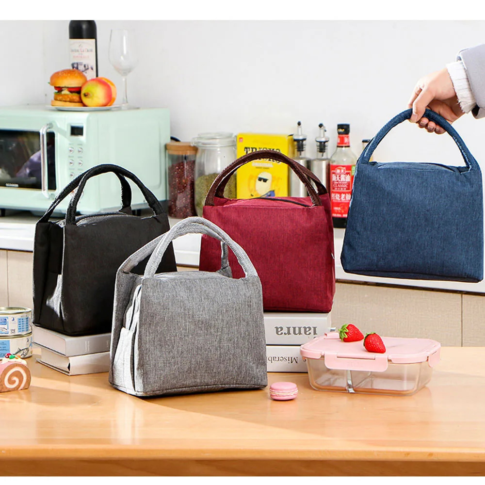 Thermal Bag Food Storage bag Student lunchbox cool bag Food Container for School small Thermal Lunch food Bag 250606