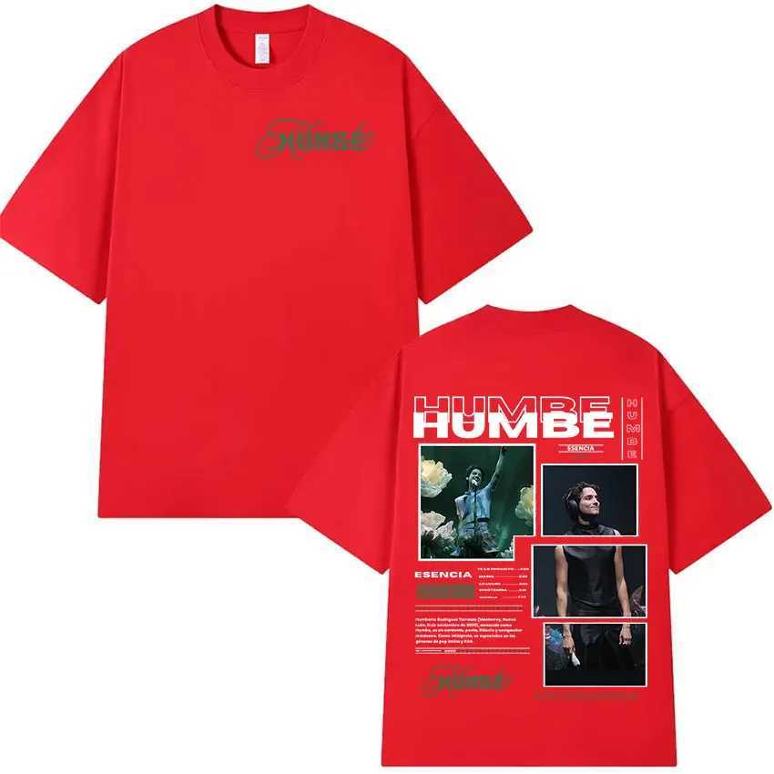 Singer Humbe Essence Tour 2025 Album Graphics T Shirts Men Hip Hop Gothic Short Sleeve T-shirt Fashion Oversized Cotton T-Shirts W250607