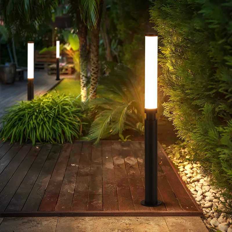 LED Lawn Light 110V 220V Waterproof IP65 Outdoor Simple Modern Street Lamp For Garden Path Landscape Park Courtyard Lighting W250607