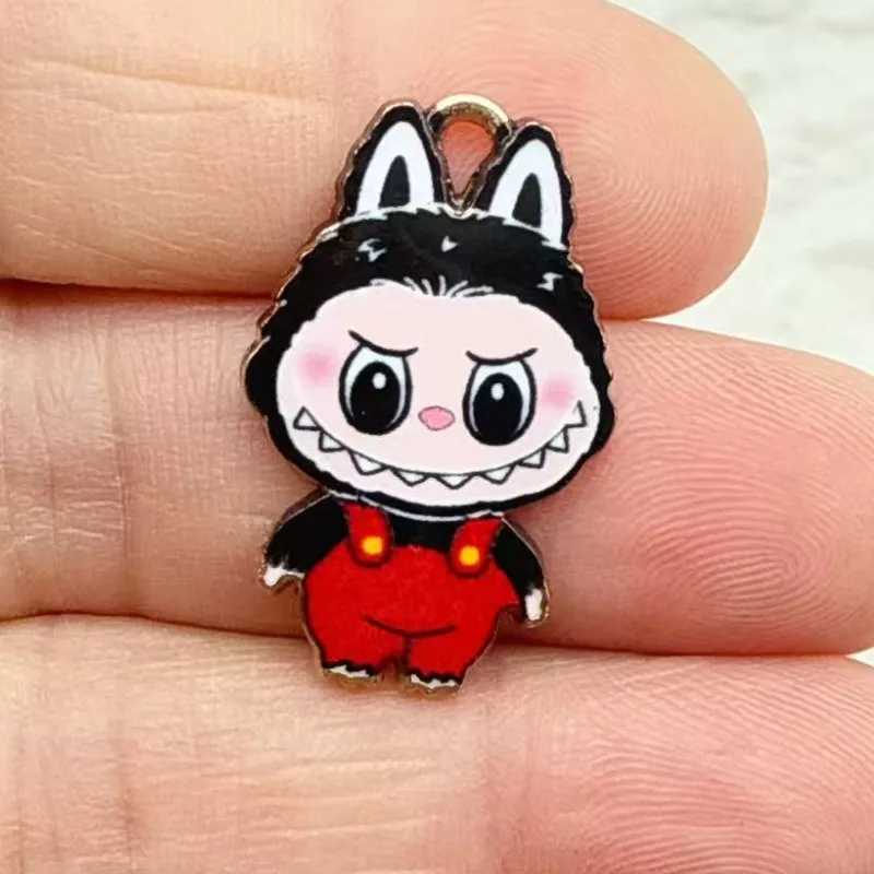 10PCs Cute Cartoon Charms Multicolor Animal Enamel Gold Color Metal Pendants DIY Necklace Bracelets Jewelry Making XJ250607