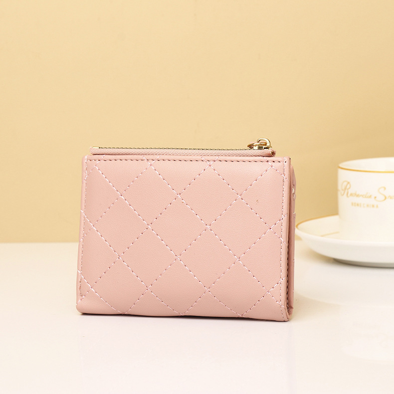 hot Free shipping new designer bag New women multi slot zero wallet and women short wallet with triple fold design