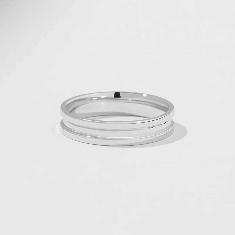 Limited Edition Minimalist Style whole 100% platinum PT950 18K 14K 10K Gold Couple Rings Matching Diamond Wedding Bands W250606