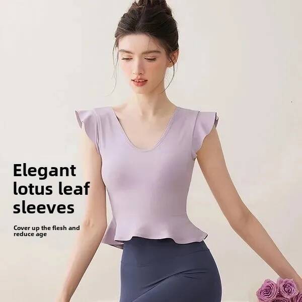 Women's Yoga Tank Top Summer Training Pilates Sportswear with Chest Pad High-End Sensation Cross-Border Fiess Clothing