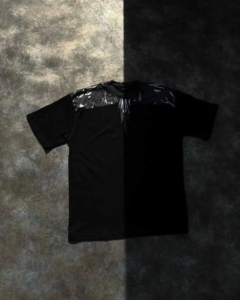 Retro Harajuku Gothpunk Oversized Cotton Round Neck T-shirt Men Y2k 2025 New Summer Casual Fashion Hip-hop Rock Streetwear Women W250607