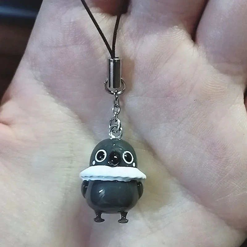 Game Love And Deepspace Sylus Grumpy Crow Cosplay Keychain Unisex Resin Phone Chain Keyring Key Chain Pendant Accessories Prop 250606