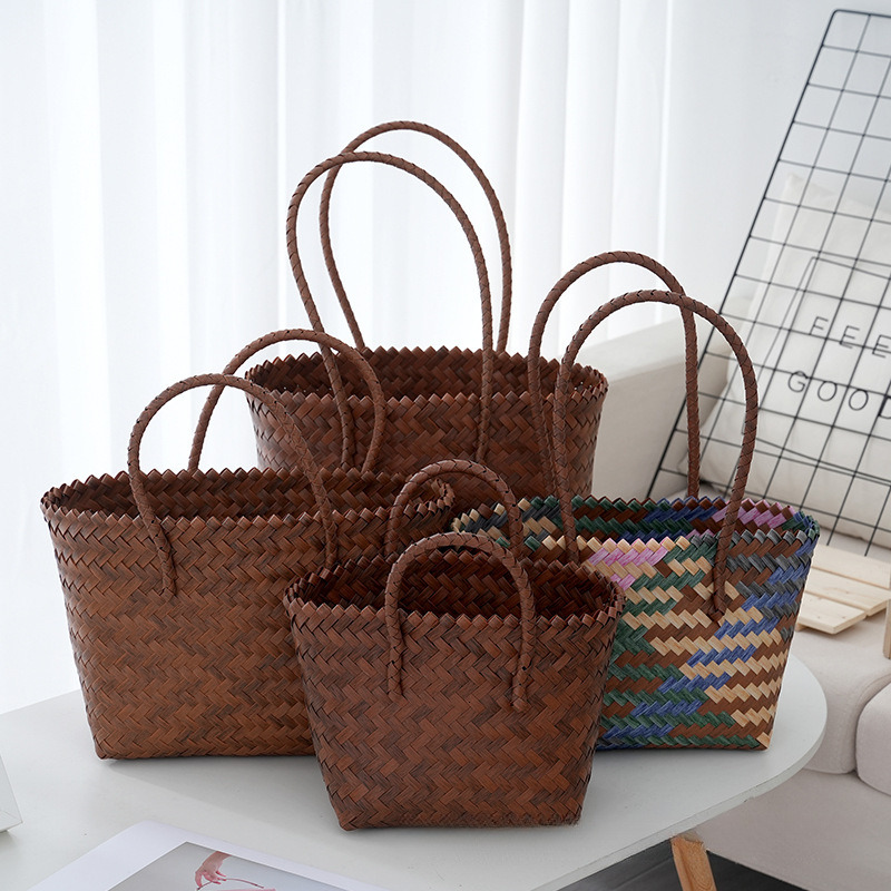 Top quality brand high-quality new design free designer bag hand woven basket large capacity multifunctional leisure handbag beach bag brand new free 
