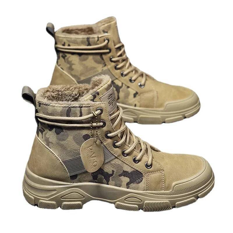 Ddmyoutdoor Camouflage For Autumn Winter Platform Outdoor High Top Shoes Men Ankle Boots Buty Robocze Meskie Outdoor Shoes
