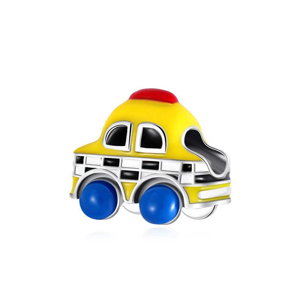 Europe New 925 Silver Bus Bead Truck Car Charm Pendant Dangle DIY Women Jewelry Gift Fit Decoration Original Bracelet Accessories XJ250607