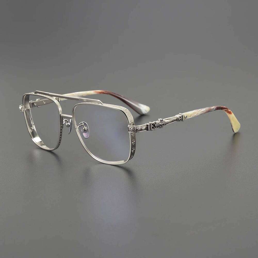 Men Retro Prescription Glasses Gold Pilot Classic Fashion Computer Blue Block Optical Spectacle Eyeglass Reading Eye Frame