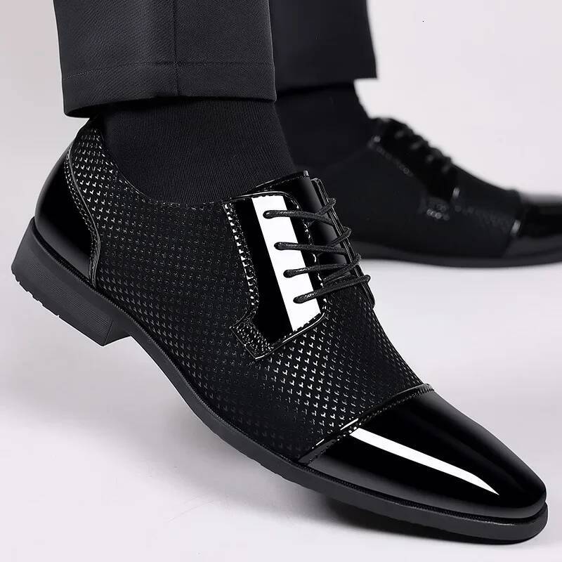 Ddmyoutdoor New Men S Business Dress Casual Pointed Toe Wedding Shoes Outdoor Shoes