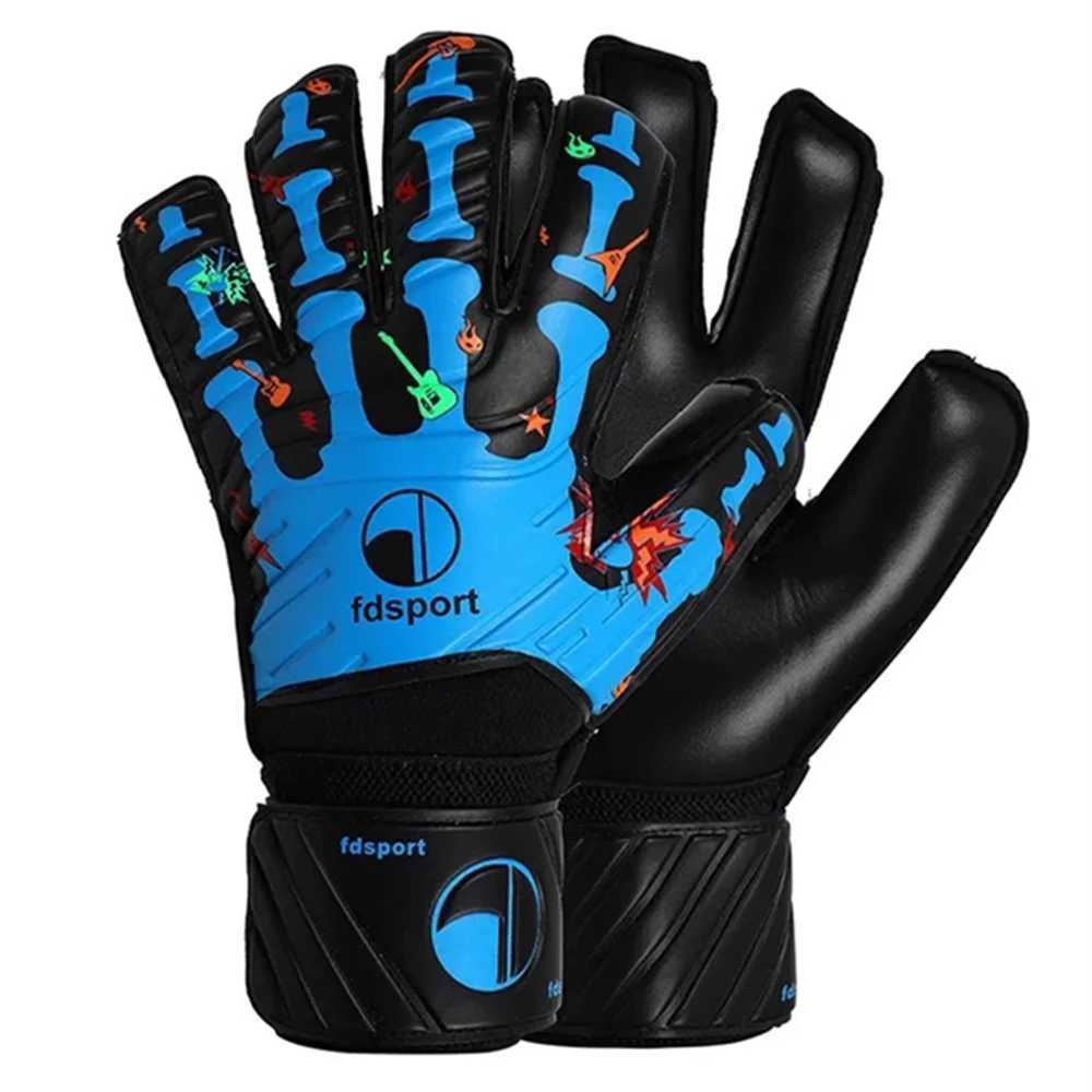 Mens Kids Child Professional Goalkeeper Gloves Finger Protection Thickened Latex Soccer Football Goalie Gloves 5 Finger Save Guard XJ250606