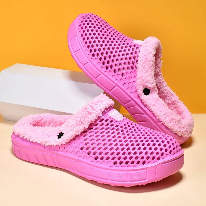 Ddmyoutdoor MAEDEF Men Winter Slipper Warm Plush Women Shoe Soft Couple Indoor Home Slides Anti Slip Faux Fur Solid House Casual Man Sandals Beach Sho