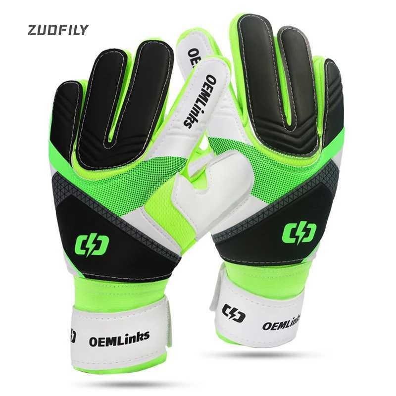 Professional Goalkeeper Gloves Thickened Teenager Latex Football Protection Gloves Goalkeeper Soccer Goalie Protective Equipment XJ250606
