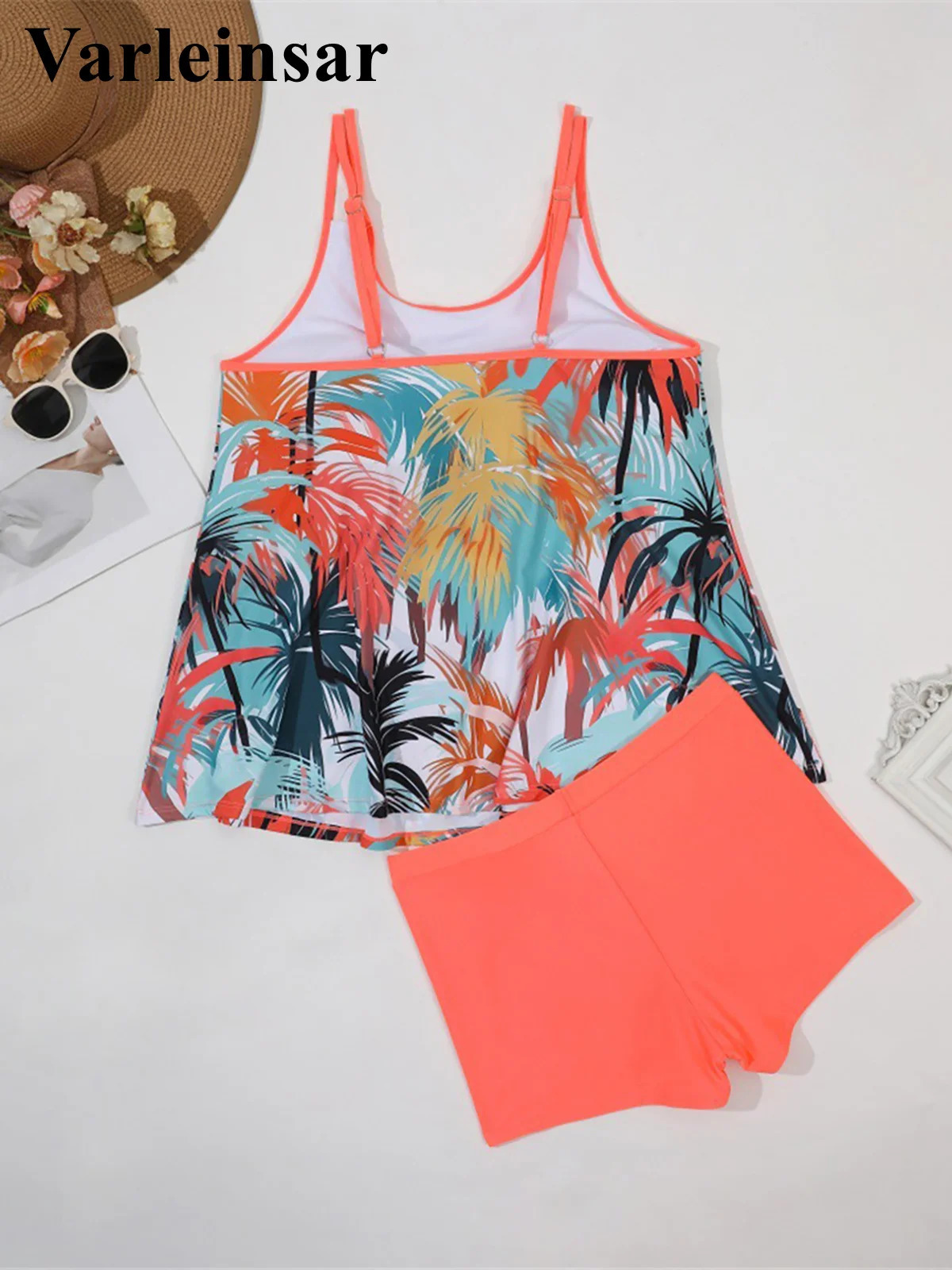 0XL 4XL Printed Bikini Plus Size Large Swimwear Women Swimsuit Female Twopieces set Bather Bathing Suit V5901 250603