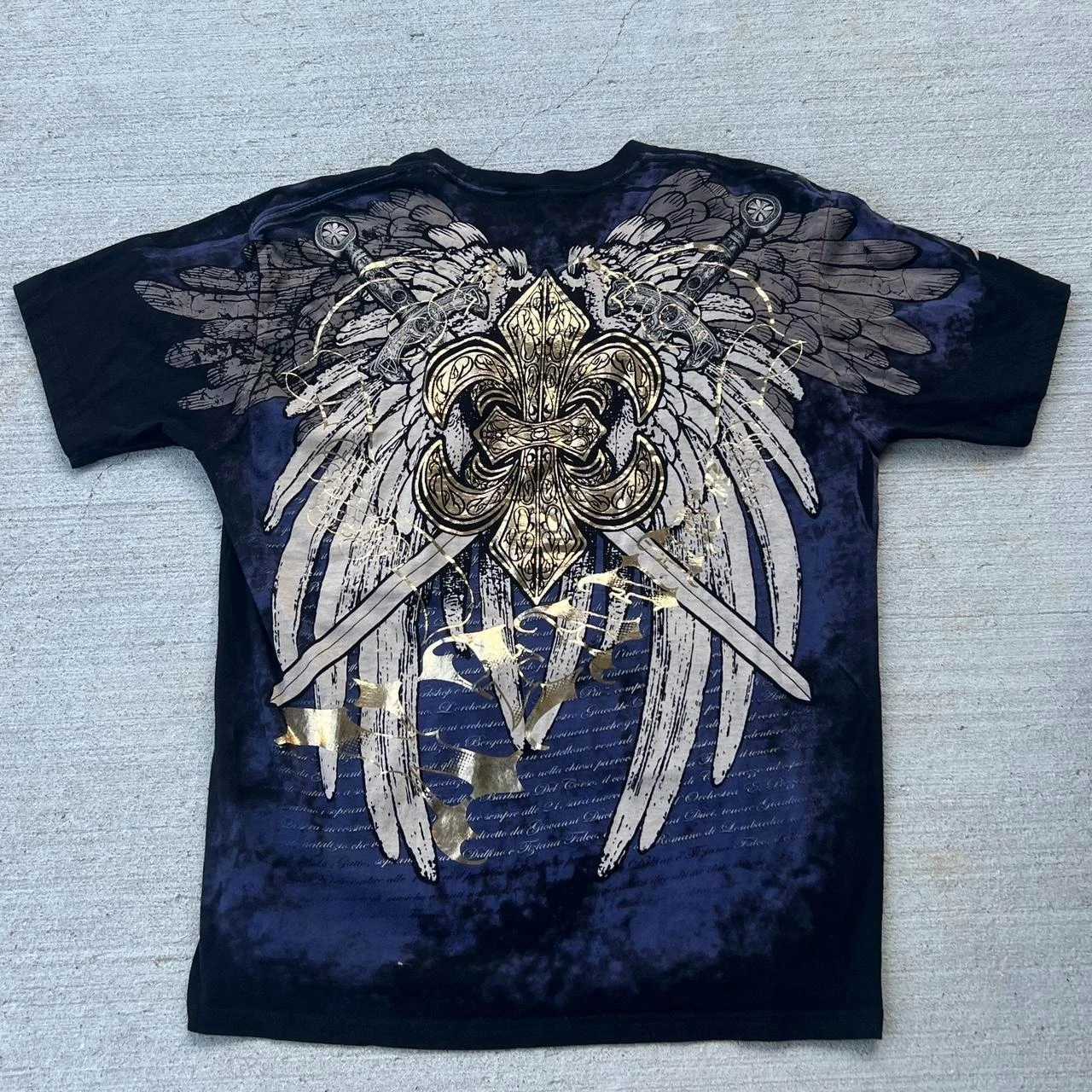 2000s xzavier black graphic tee all over print Shirt Skull Print Fashion Graphic Top Street Style Loose Clothing W250607