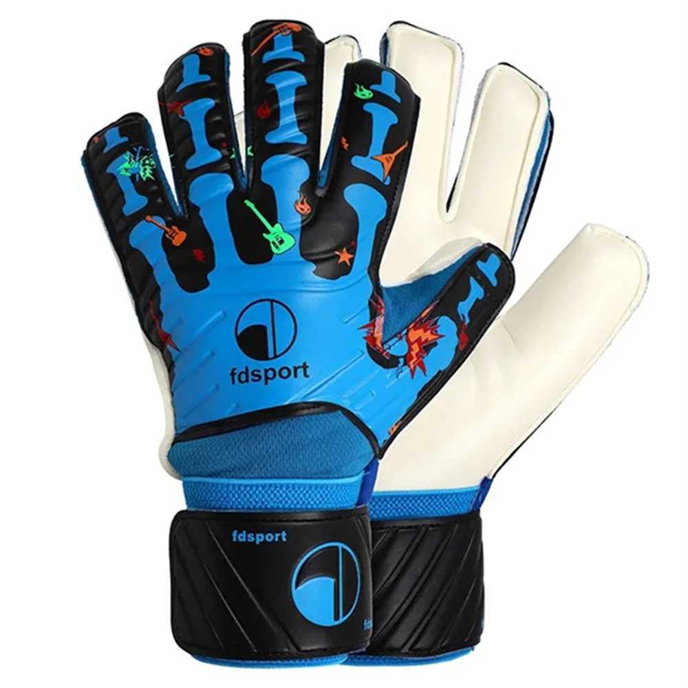 Mens Kids Child Professional Goalkeeper Gloves Finger Protection Thickened Latex Soccer Football Goalie Gloves 5 Finger Save Guard XJ250606