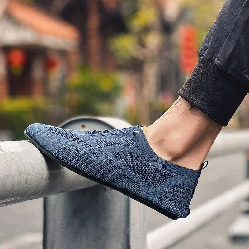 Ddmyoutdoor Mesh Men Shoes Breathable Casual Sneakers High Quality Trendy Lightweight Outdoor Walking Male Flat Shoe Zapatillas Hombre Outdoor Shoes