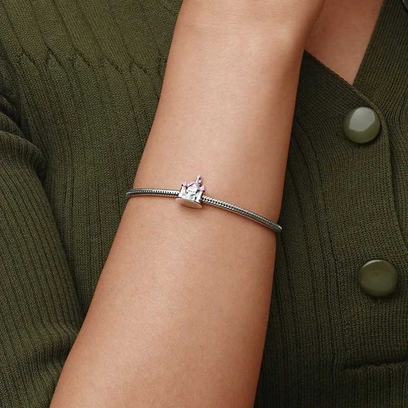 New 925 Sterling Silver Travel Castle Camera Suitcase Pendant Bead Fit Original European Charms Bracelet Jewelry Accessories XJ250607