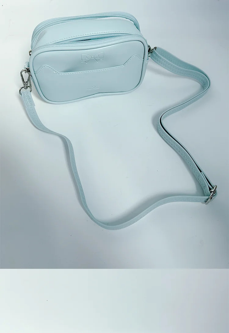 Ita Bag All Match Cute Solid Summer Transparent Crossbody s Girls Simple Display Doll Shoulder Teenage Bolsos Bag 250605