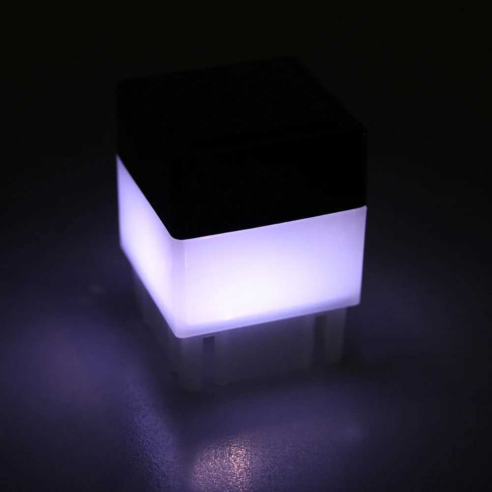 LED Solar Column Head Light Solar Powered Pillar Lamp Outdoor Fence Gate Post Lamp for Courtyard Landscape Garden Decoration W250607