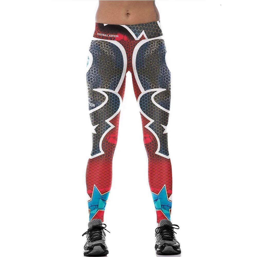 Sport Leggings Women 3D Print Yoga Pant Superhero Leggins Elastic Slim Running Trousers Quick Dry Gym Fiess Tights Pants Femme